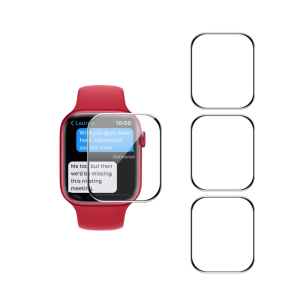3 Stk. Beskyttelsesglas / Skærmbeskyttelse / 3D Glas til Apple Watch 8 / 9 - 45 mm