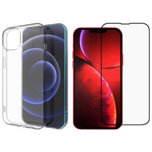 Gennemsigtigt Cover & Beskyttelsesglas / Skærmbeskyttelse / 3D Glas til iPhone 13