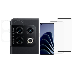 Pakke m. Kamera Beskyttelsesglas til OnePlus 10 Pro & 2 Stk. Skærmbeskyttelse / 3D Glas til OnePlus 10 Pro