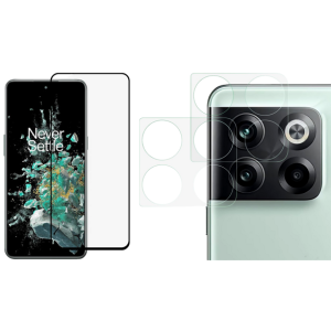 Pakke m. Skærmbeskyttelse / 3D Glas til OnePlus 10T & 2 stk. Kamera Beskyttelsesglas til OnePlus 10T