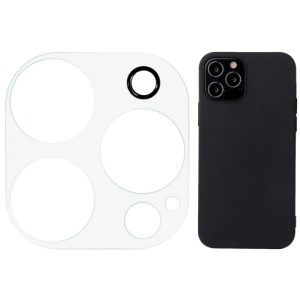 Pakke m. Kamera Skærmbeskyttelse / Beskyttelsesglas til iPhone 14 Pro / Pro Max & Soft Matte Silikone Cover til iPhone 14 Pro-Sort