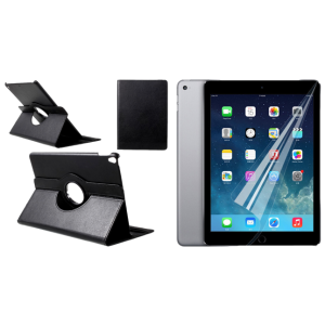 Pakke m. Brechin 360 Graders Flipcover til iPad 2021 (A2602, A2604) & Skærmbeskyttelse / Film til iPad 10,2" (2019, 2020, 2021)