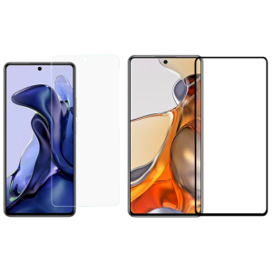 Pakke m. Skærmbeskyttelse / Hærdet beskyttelsesglas til Xiaomi 11T / 11T Pro & 3D Skærmbeskyttelse / Hærdet Beskyttelsesglas til Xiaomi 11T / 11T Pro