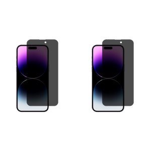 2x Beskyttelsesglas / Skærmbeskyttelse / Privacy Glas til iPhone 15 Pro