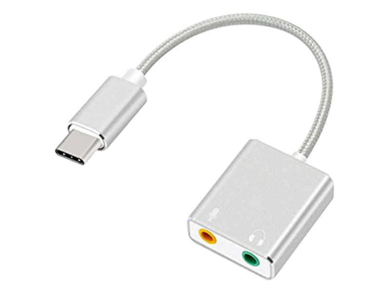 USB-C til 3.5 mm Headset & Mikrofon Adapter