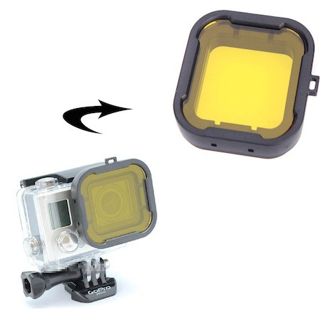 Dive Filter Lens Til Gopro 4 / 3 Housing-Gul Gopro Hero 4 Tilbehør