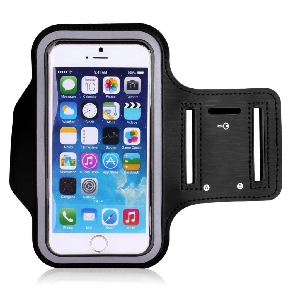 Løbearmbånd til iPhone 6 / 6S- sort