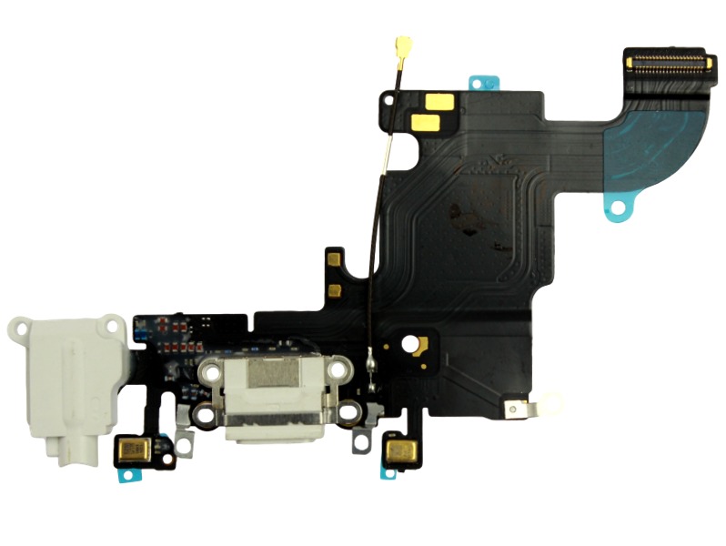 iPhone 6S Oplader + hovedtelefon indgang -Hvid