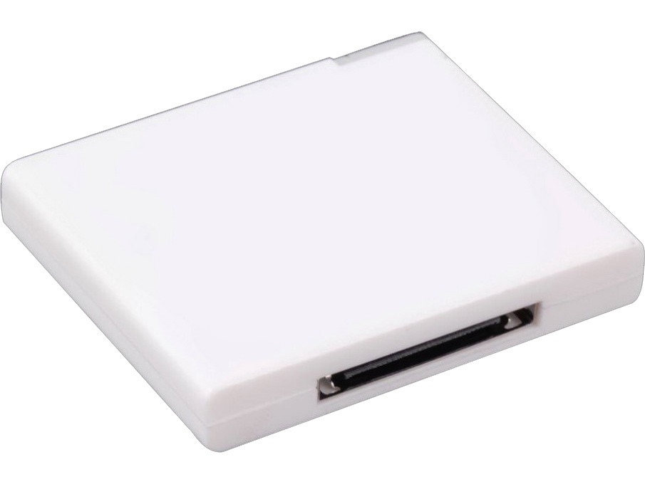 Hvid Bluetooth Receiver til iPhone / iPad dock - 30 pin