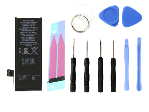 Evermart Iphone 5S Batteri Reparationspakke Iphone 5S Reservedele