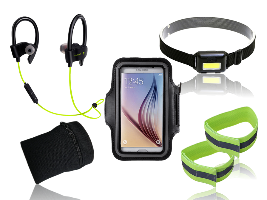 Løbepakke Med Pandelampe (4.7 Til 5.8" Smartphones)