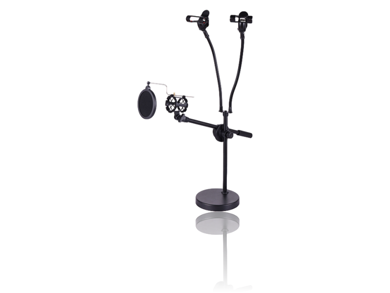 Mikrofon Holder m/ Pop Filter & Smartphone Holder