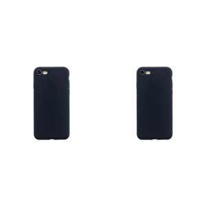 2x iPhone 7 / 8 / SE (2020) Silikone cover Sort