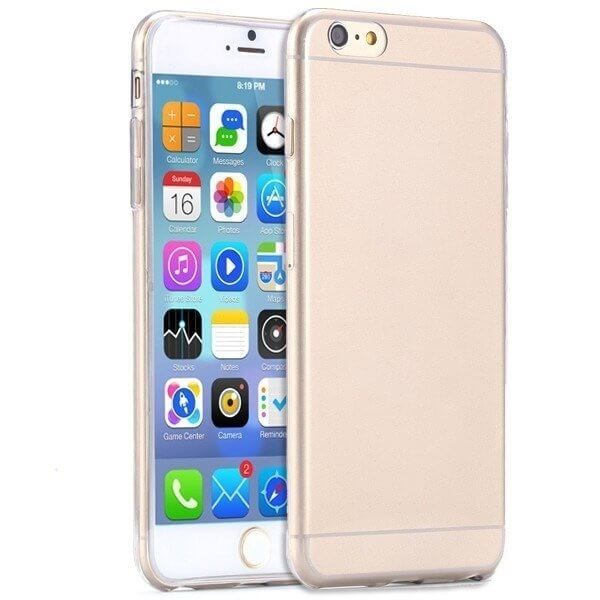 Transparent iPhone 6 / 6S cover - Guld