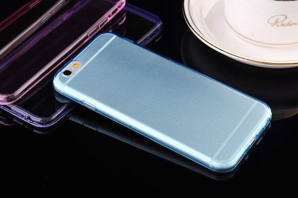 Transparent iPhone 6 / 6S cover - Blå