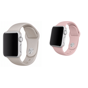 Pakke m. Sportsrem til Apple Watch Series 3 Grå-38/40 mm & Sportsrem til Apple Watch Series 3 Pink-38/40 mm