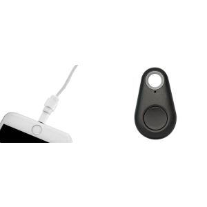 Pakke m. Kabelbeskytter til iPhone, iPad, tablet & smartphone & Bluetooth Nøglefinder til f.eks. iPhone & Samsung sort