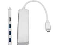 USB-C til 3x USB 3.0 og 1x HDMI hub