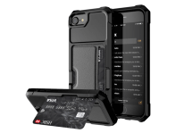 Magnetisk Hybrid Cover m. Kortholder til iPhone 7 / 8 / SE (2020)