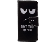 Don't Touch My Phone flipcover i PU læder til Huawei P20 Lite