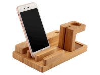 Bambus Oplader Dock til Apple Watch & Smartphone