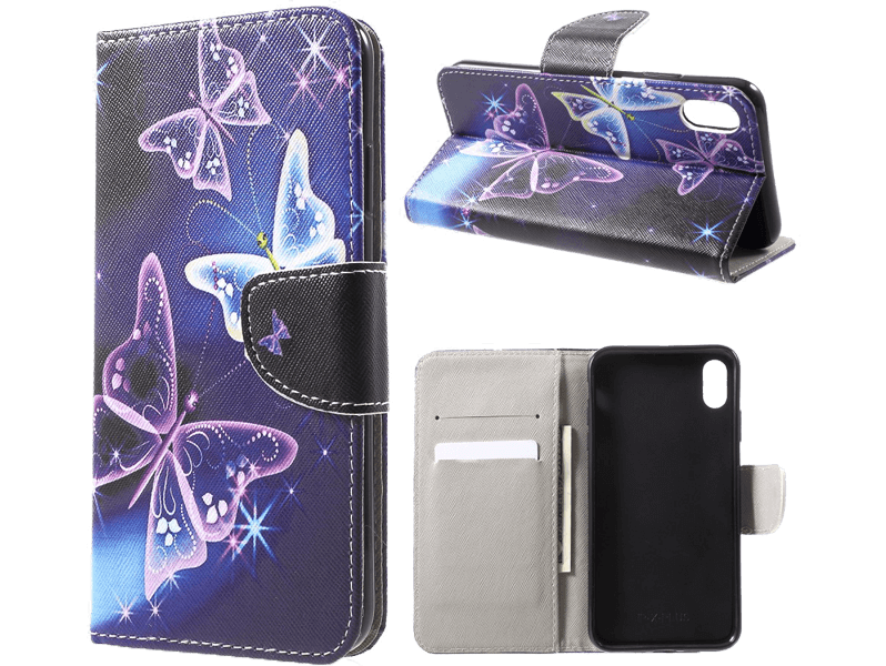 → PU læder Flip Cover til iPhone XR Fri fragt!