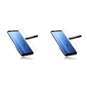 2x Buet Hærdet Beskyttelsesglas til Samsung Galaxy S9 Gennemsigtig