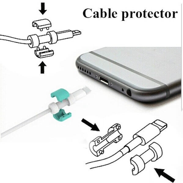 Kabel beskytter til iPhone, iPad, tablet & smartphone-Orange