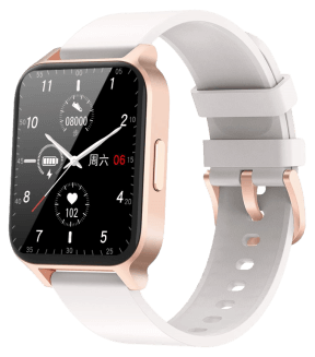 Hvid og Rose Gold X5 Smartwatch