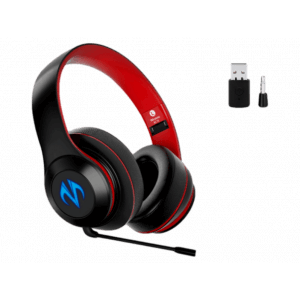 Rødt BC10 Bluetooth Gaming Headset m. LED Lys til PS4