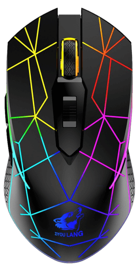 X9 Trådløs Gaming Mus med RGB Lys