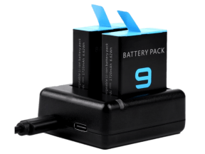 Dobbelt Batteri Oplader til GoPro Hero 9 / 10 / 11 Black 