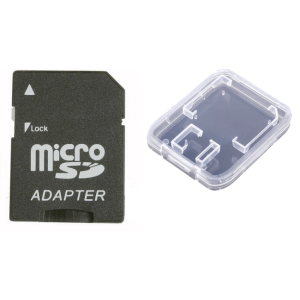 Pakke m. Micro SD adapter & Etui til Hukommelseskort