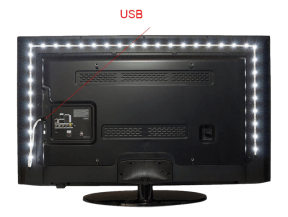 Hvidt LED-Lys til TV & PC