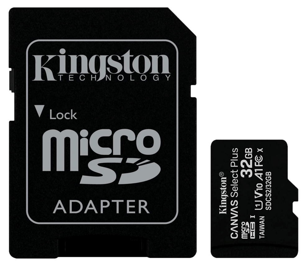 Kingston Canvas Select MicroSD Kort med Adapter