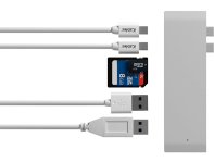 6-i-1 Multiport Adapter til MacBooks m. 2 USB-C Porte