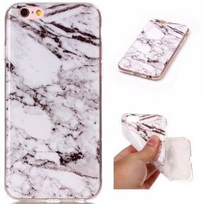 Charis marmor cover til iPhone 6 og 6s-Hvid