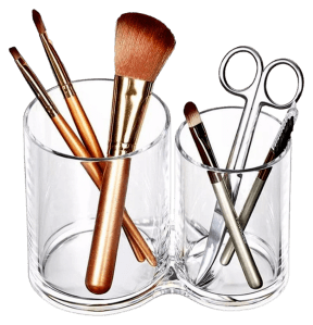 Akryl Opbevaring til Makeup Børster m. 2 Rum 