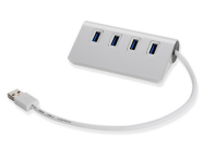 USB hub 2.0 m/4 port i aluminium