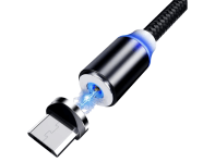 1 Meter Magnetisk Opladerkabel - Micro USB Stik 