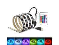 LED Strips / Lysbånd til Værelse, PC & TV m. Fjernbetjening