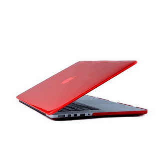 Klart rødt cover til Macbook Pro Retina 15