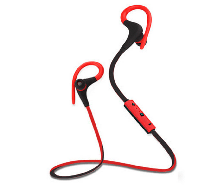 Trådløst Bluetooth løbe headset - til løb og fitness-Rød