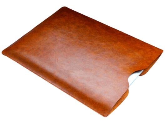Køb Milano brunt læder sleeve til Macbook 13″ og computer 13″