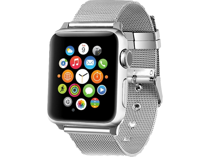 Fermo Metal rem til Apple Watch-Sølv-42/44 mm