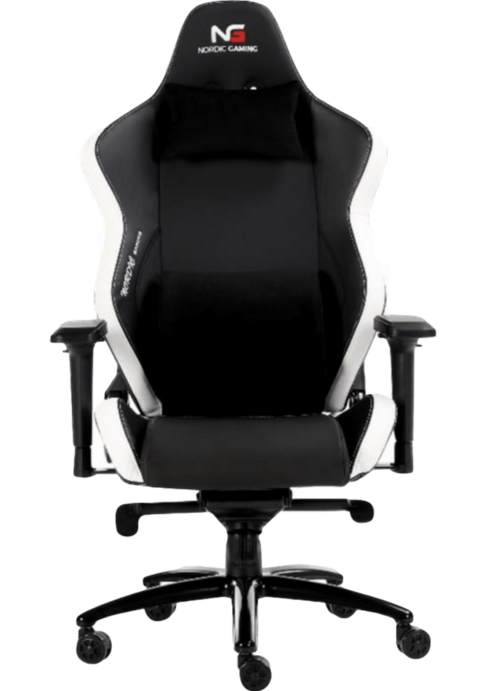 Evermart Nordic Gaming Heavy Metal Gaming Stol-Hvid Gamer Stol
