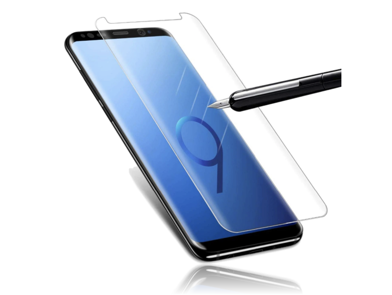 Buet Hærdet Beskyttelsesglas Til Samsung Galaxy S9-Gennemsigtig