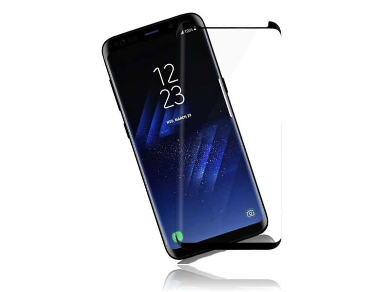 Evermart Buet Beskyttelsesglas Til Samsung Galaxy S9-Sort Samsung Galaxy S9