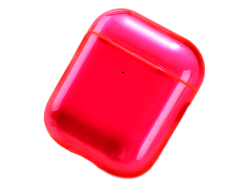 Gennemsigtigt TPU Cover til AirPods 1 / 2 -Pink