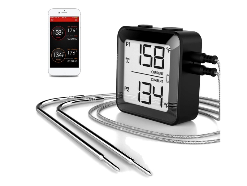 Digitalt Stegetermometer m. 2 Følere